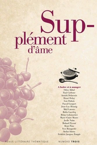 Supplement d'Ame n°3 : a Boire et a Manger