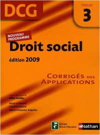 DROIT SOCIAL EPREUVE 3 CORRIGE
