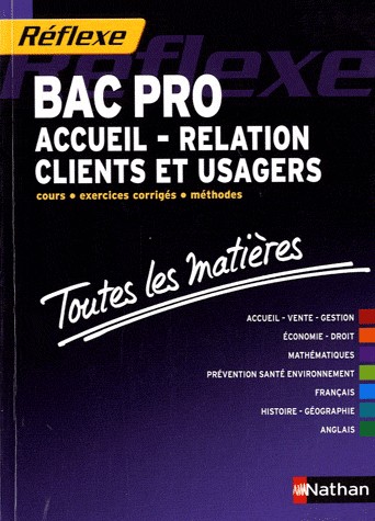 Toutes les matières - Bac pro Accueil - Relation Clients et Usagers