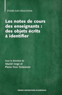 Les notes de cours des enseignants : des objets écrits à identifier