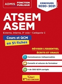 ATSEM - ASEM - Externe, interne, 3e voie, Catégorie C - Cours et QCM en 51 fiches