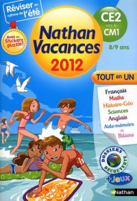 Nathan vacances du CE2 vers le CM1