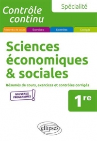 Spécialité Sciences économiques et sociales - Première - nouveaux programmes