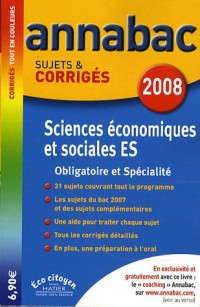 Sciences économiques et sociales ES : Sujets et corrigés