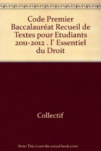 Code 1er baccalauréat. 2011-2012