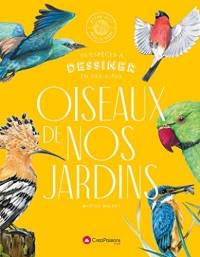 Oiseaux de nos jardins : 30 espèces menacées à dessiner en pas-à-pas