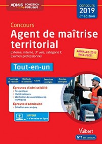 Concours Agent de maîtrise territorial - Catégorie C - Tout-en-un - Externe, interne, 3e voie, Examen professionnel - Concours 2019
