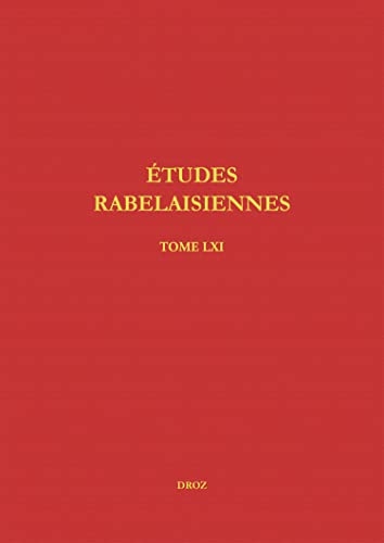 Etudes rabelaisiennes: Tome 61