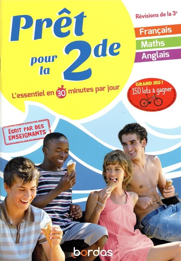 Prêt pour La 2nde - Cahier de vacances, révisions de la 3ème