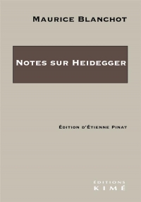 Notes de travail sur Heidegger