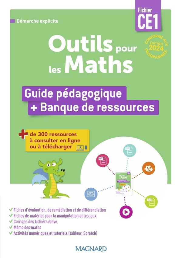Outils pour les Maths CE1 (2025) - Guide pédagogique + Banque de ressources à télécharger