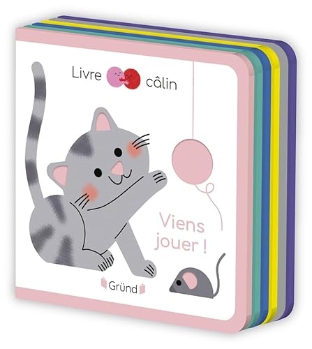Viens jouer ! – Livre tout-carton avec de la feutrine à toucher – À partir de 6 mois
