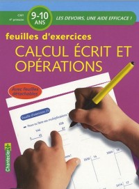 Calcul écrit et opérations CM1 : Feuilles d'exercices