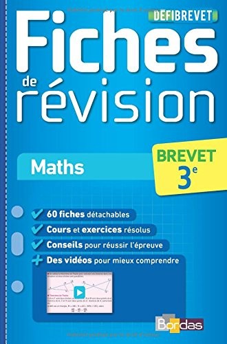 DéfiBrevet - Fiches de révision - Maths 3e