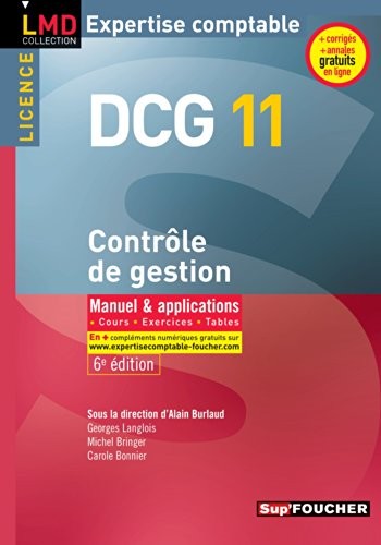DCG 11 - Contrôle de gestion - Manuel et applications - 6e édition
