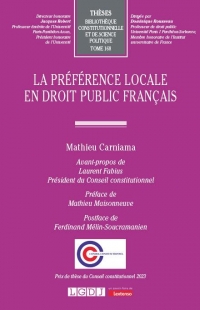 La préférence locale en droit public français (168)