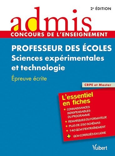Concours professeur des écoles sciences experimentales et technologie