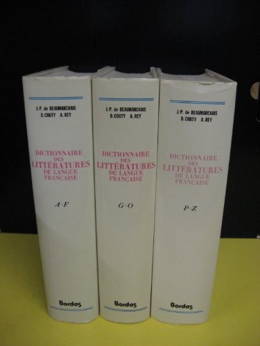 Dictionnaire des littératures de langue française, 3 volumes [9782040153342]