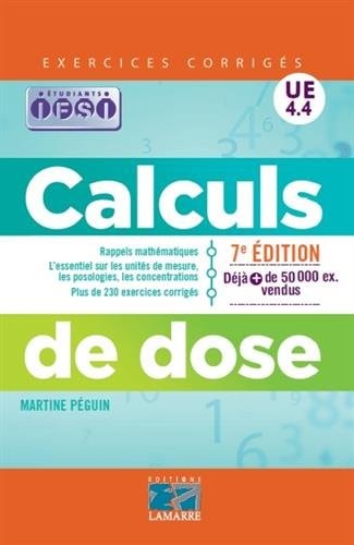 Calculs de dose: Exercices corrigés.