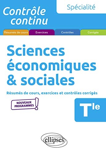 Spécialité Sciences économiques et sociales - Terminale - Nouveaux programmes