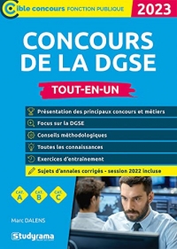 Concours de la DGSE (Catégories A, B et C – Édition 2023): Attaché – Contrôleur – Secrétaire administratif – Surveillant