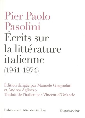 Ecrits sur la littérature italienne (1941-1974)