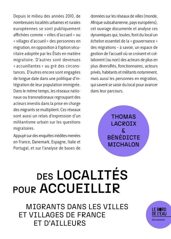 Des localités pour accueillir: Migrants dans les villes et villages de France et d'ailleurs