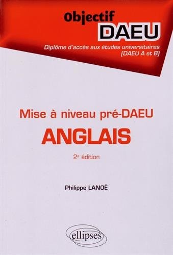 Mise à Niveau Pré-DAEU Anglais A et B