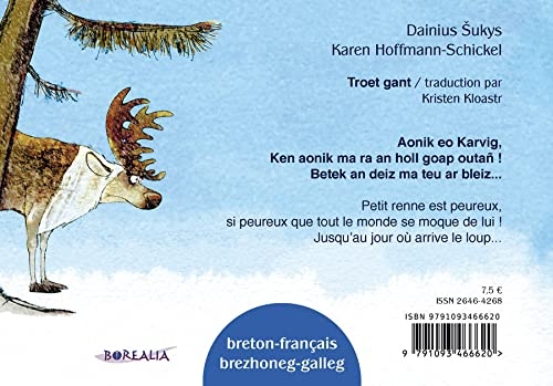 Petit renne a peur de tout (bilingue breton-francais) - ar c harvig-erc h aonik (bilingue breton-fra