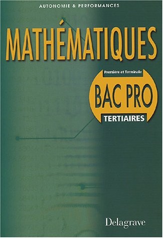 Mathématiques Bac pro secteur tertiaire