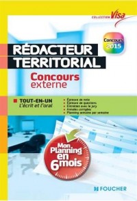 Visa - Rédacteur territorial - Concours externe - Mon planning en 6 mois