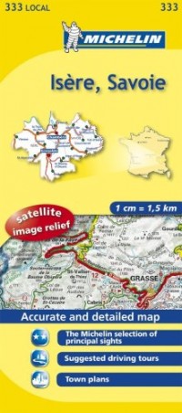 Michelin Map France: Isre, Savoie 333
