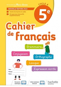 Cahier de Français cycle 4/5e - cahier d'activités - Ed. 2022