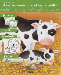 Avec les animaux et leurs petits : Les vaches - Album d'autocollants - Dès 4 ans