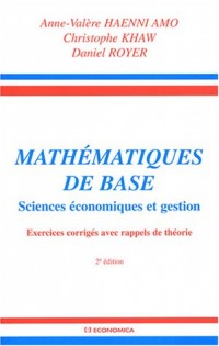 Mathématiques de base : Sciences économiques et gestion