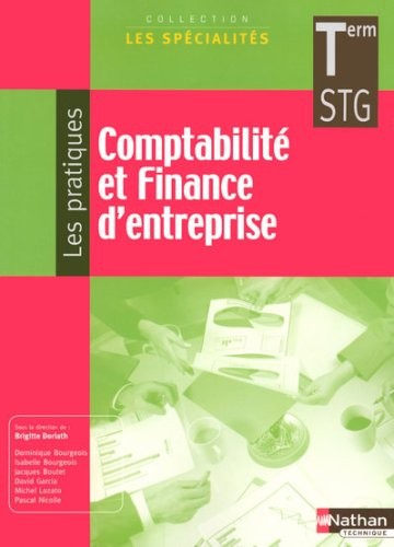 Comptabilité et Finance d'entreprise - Terminale STG
