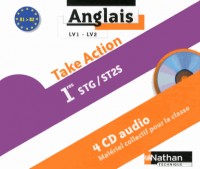 4 CD audio - Anglais - Take Action - 1res STMG - ST2S