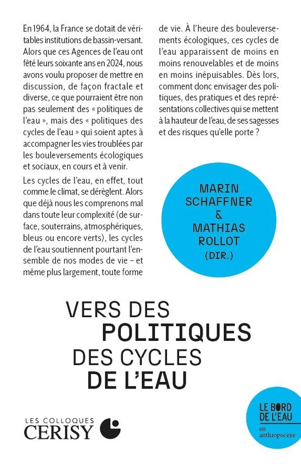 Vers des politiques des cycles de l’eau