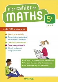 Mathématiques 5e Mon cahier de maths