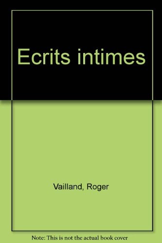 Ecrits intimes