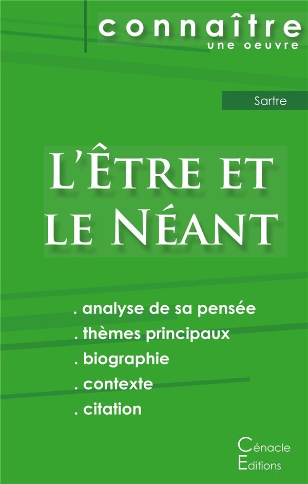 Fiche de lecture L'Être et le Néant de JeanPaul Sartre (Analyse