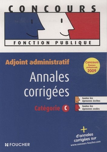 Adjoint administratif : Annales corrigées