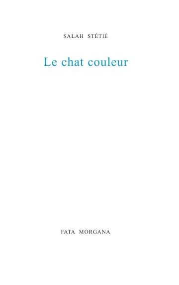 Le chat couleur