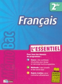 MEMOBAC ESSENTIEL FRANCAIS 2DE