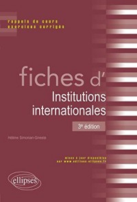 Fiches d'Institutions Internationales