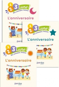 1.2.3 Lune ! Mes premières lectures - L'anniversaire (pack 3 niveaux)