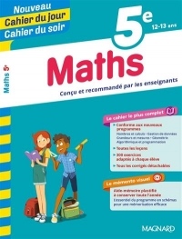 Cahier du jour/Cahier du soir Maths 5e