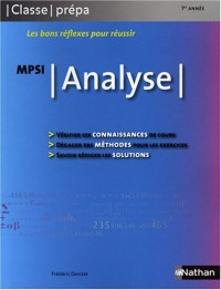 Analyse - MPSI