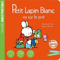 Petit Lapin Blanc va sur le pot