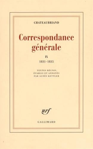 Correspondance générale (Tome 9-1831-1835)